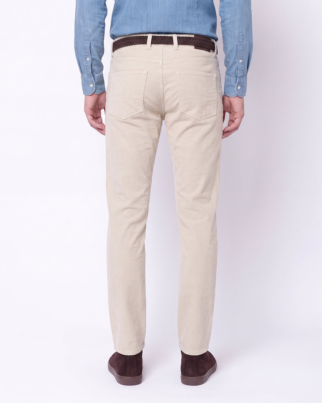 PANTALÓN 5 BOLSILLOS PANA CRUDO TWAY