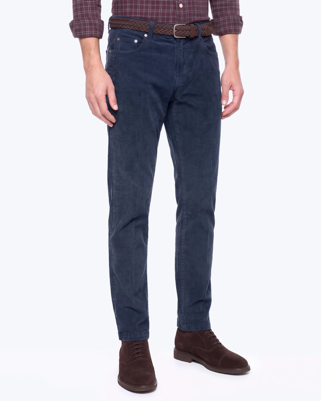 PANTALÓN 5 BOLSILLOS PANA AZUL TWAY