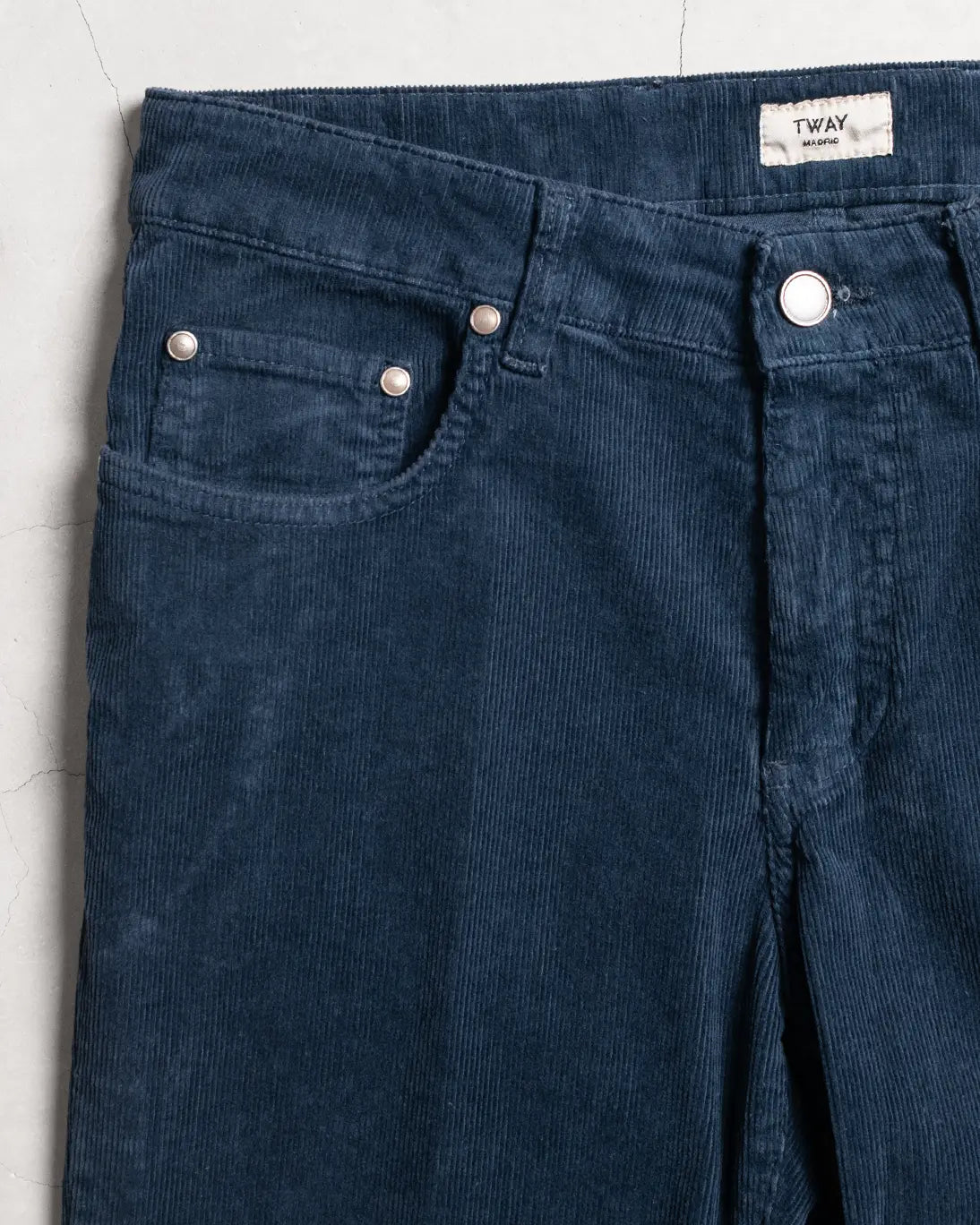 PANTALÓN 5 BOLSILLOS PANA AZUL TWAY