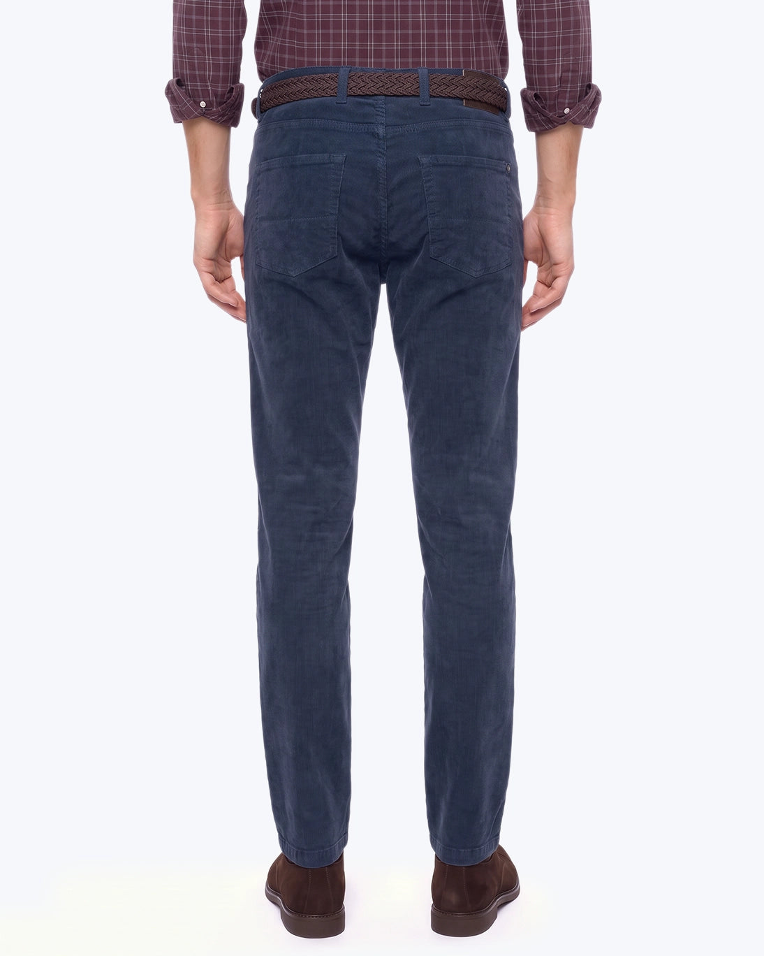 PANTALÓN 5 BOLSILLOS PANA AZUL TWAY