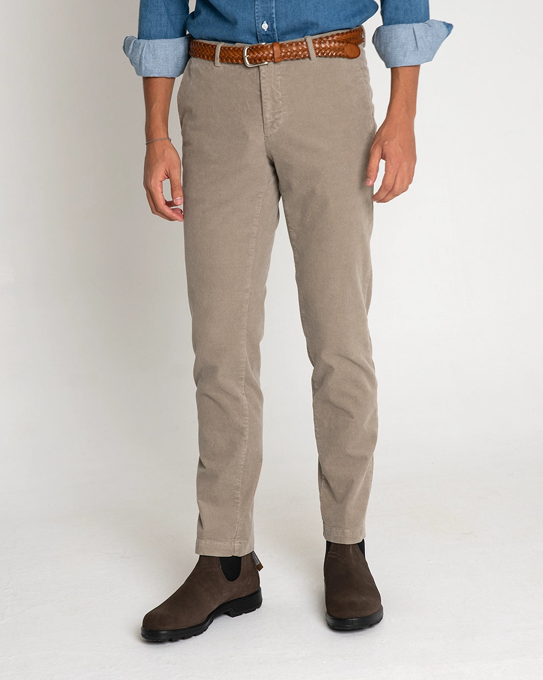 PANTALÓN CHINO PANA BEIGE TWAY