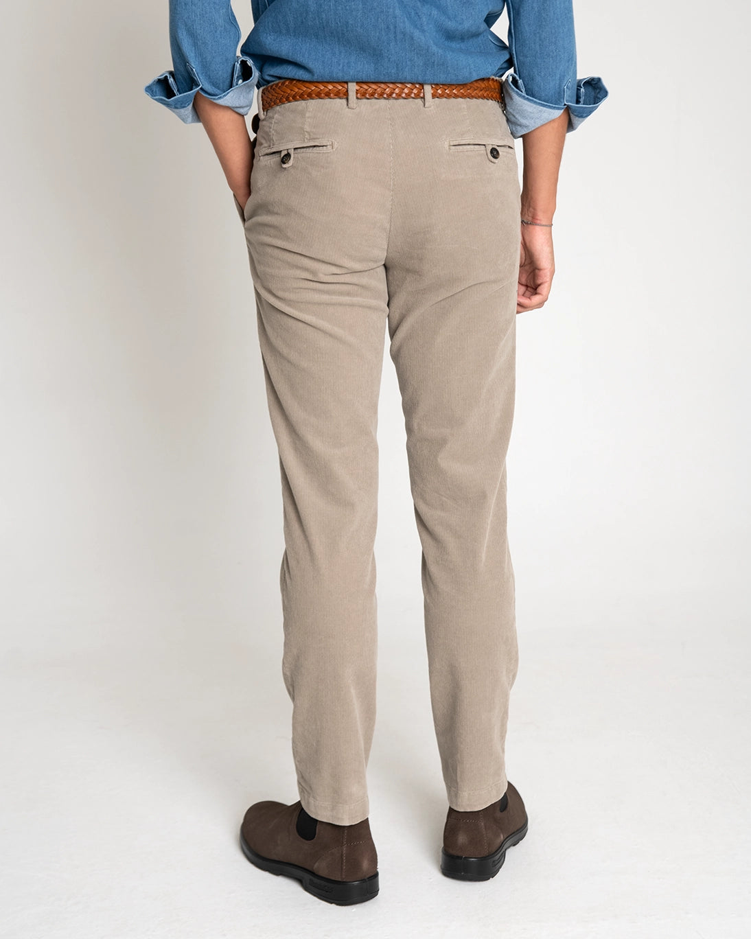 PANTALÓN CHINO PANA BEIGE TWAY