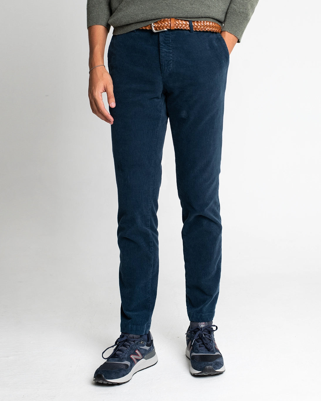 PANTALÓN CHINO PANA AZUL TWAY