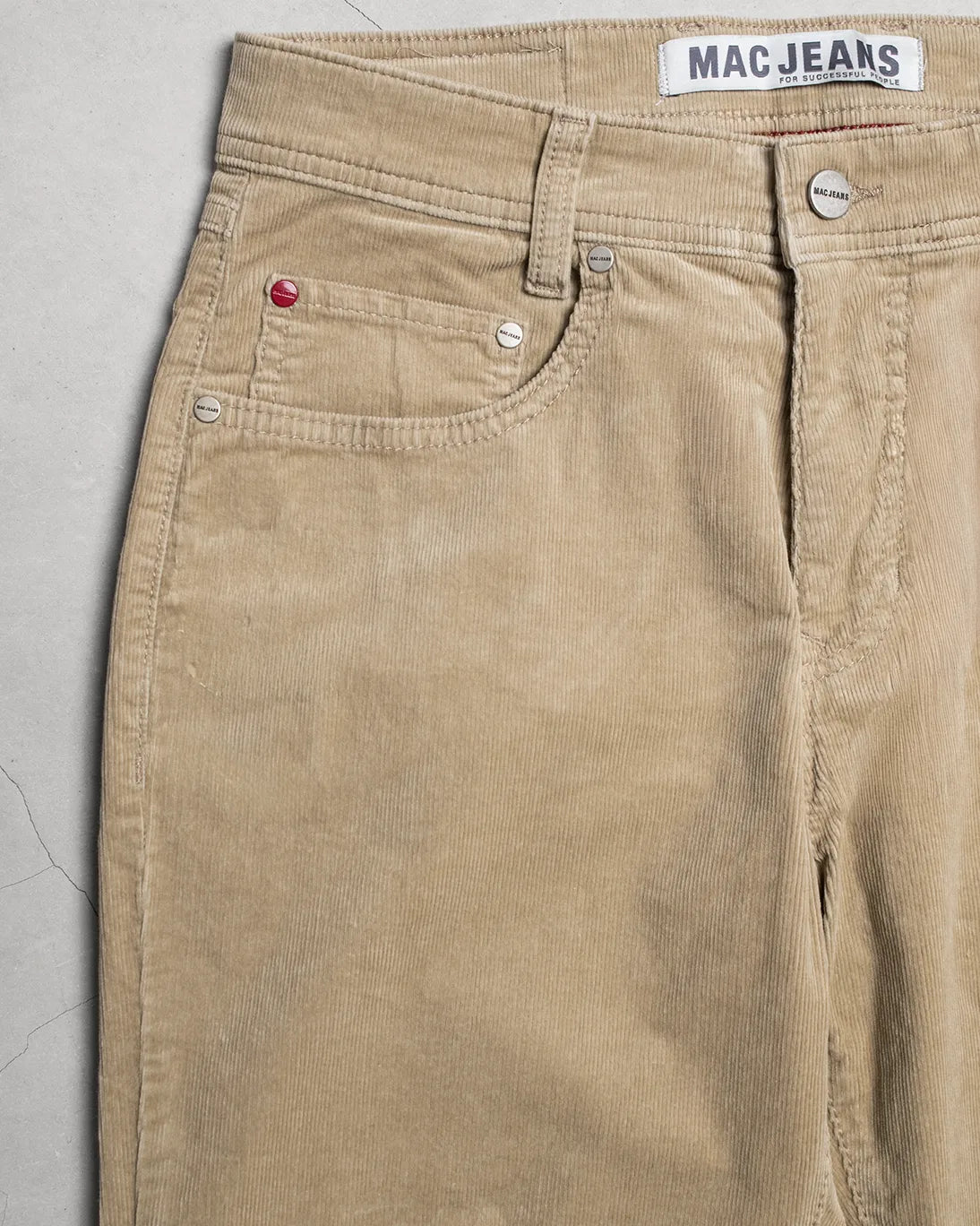 PANTALÓN 5 BOLSILLOS DE PANA BEIGE MAC JEANS