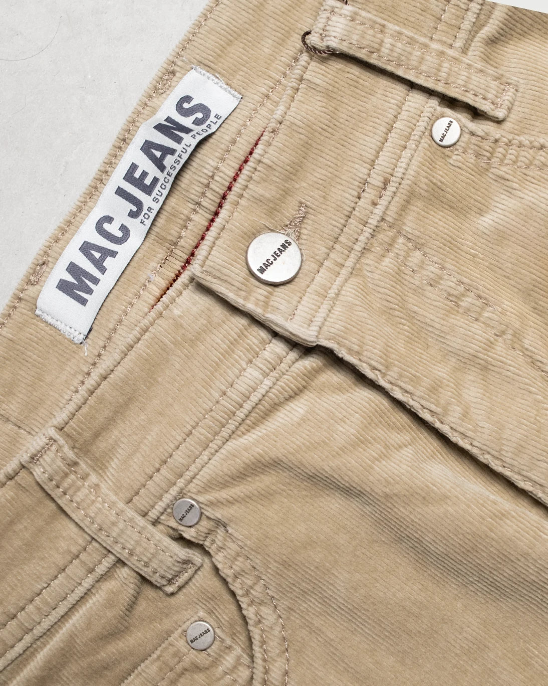 PANTALÓN 5 BOLSILLOS DE PANA BEIGE MAC JEANS