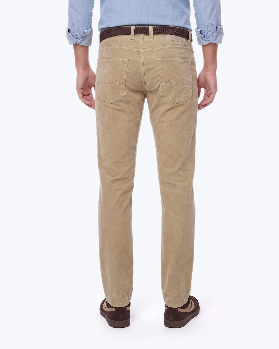 PANTALÓN 5 BOLSILLOS DE PANA BEIGE MAC JEANS