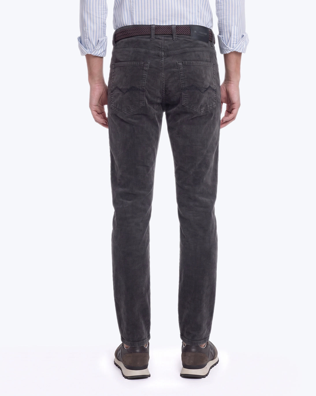 PANTALÓN 5 BOLSILLOS DE PANA ANTRACITA MAC JEANS