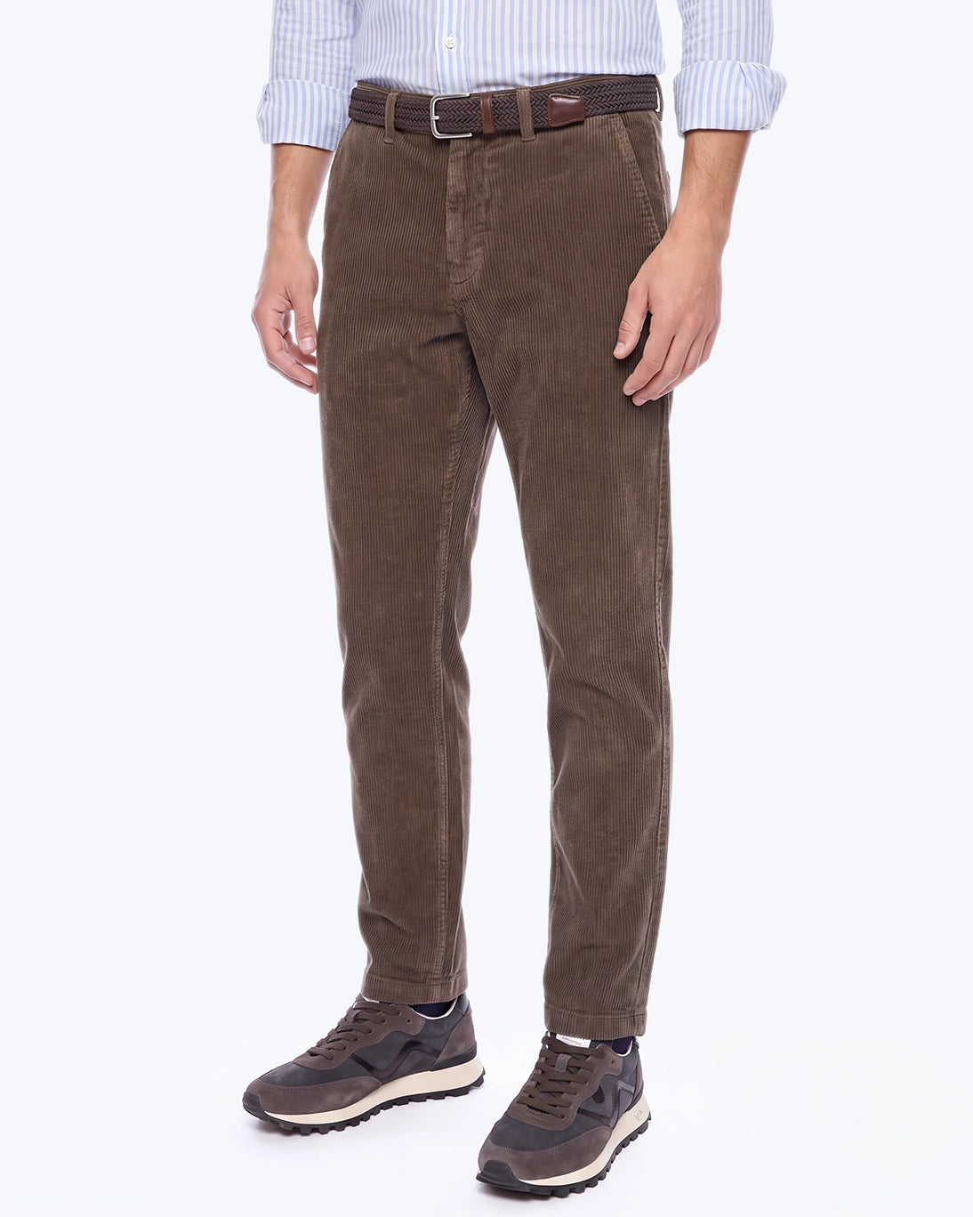 PANTALÓN CHINO PANA HARTFORD MARRÓN