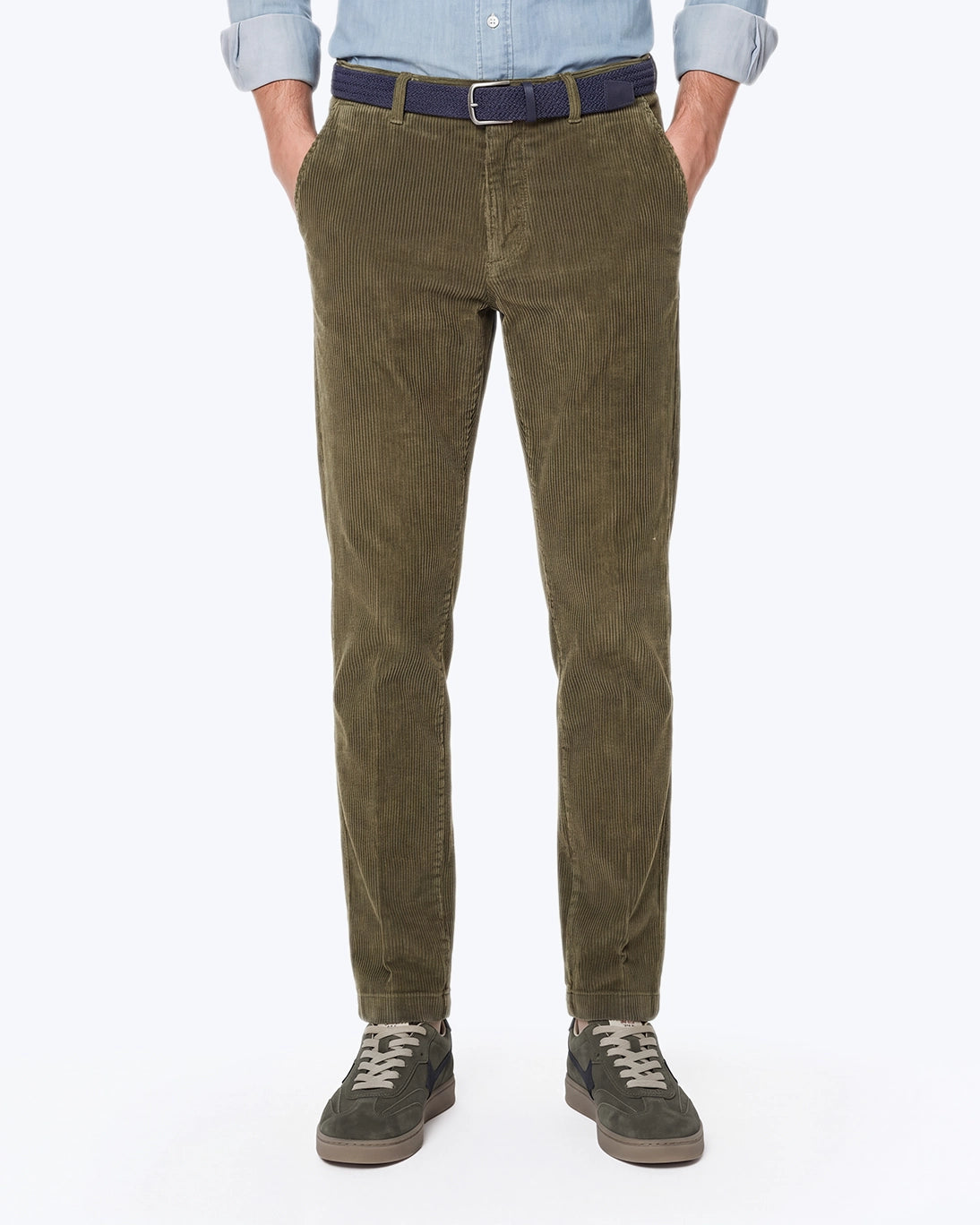 PANTALÓN CHINO HARTFORD PANA VERDE