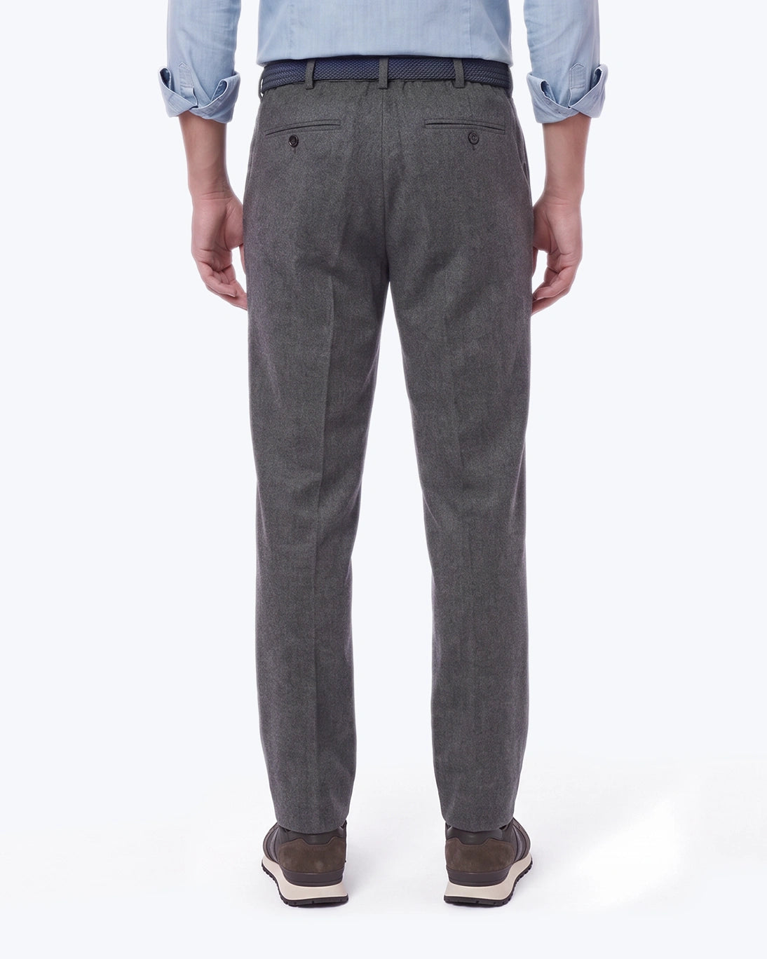 PANTALÓN CHINO PINZA FRANELA GRIS HARTFORD