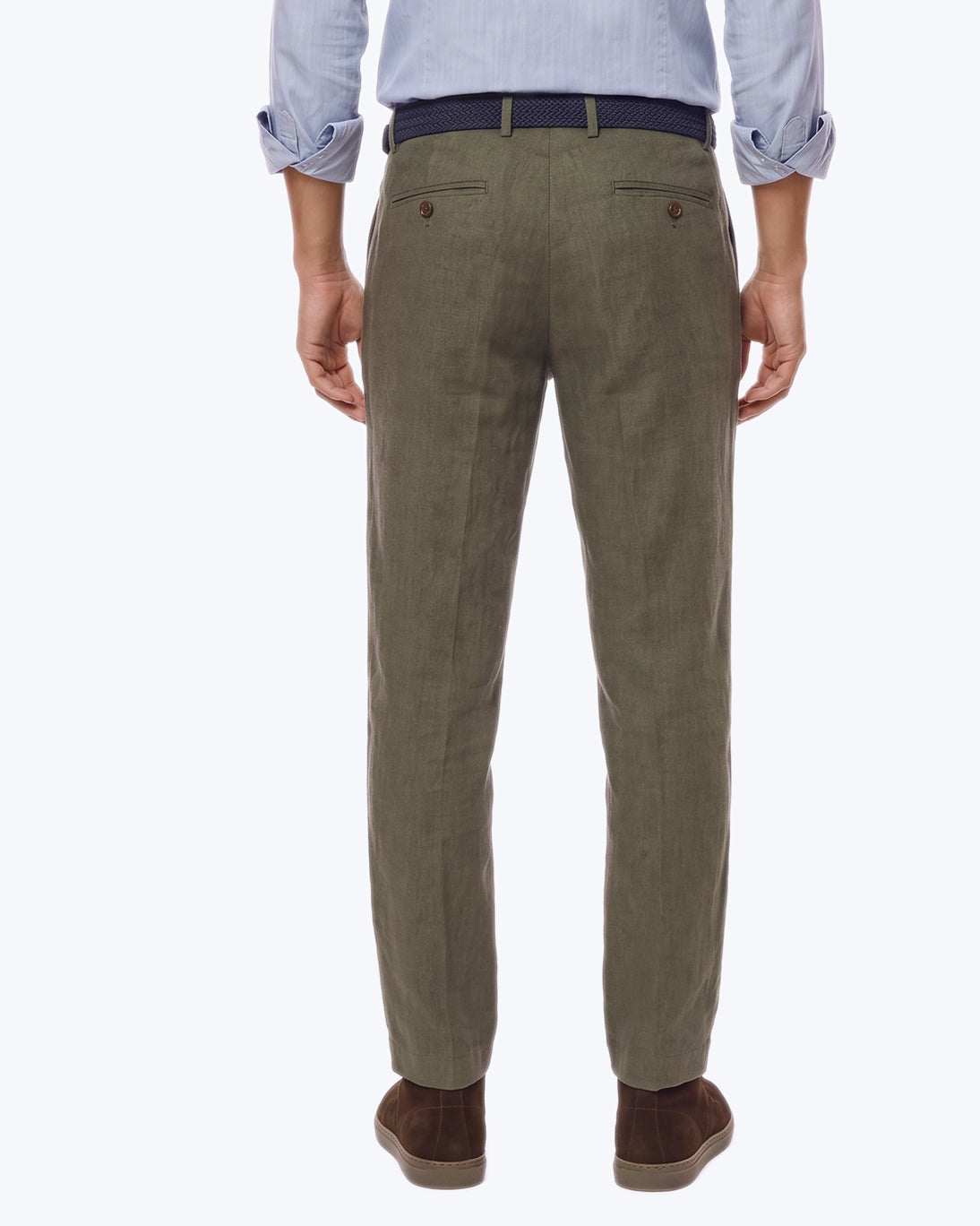 PANTALÓN CHINO PINZA FRANELA VERDE HARTFORD