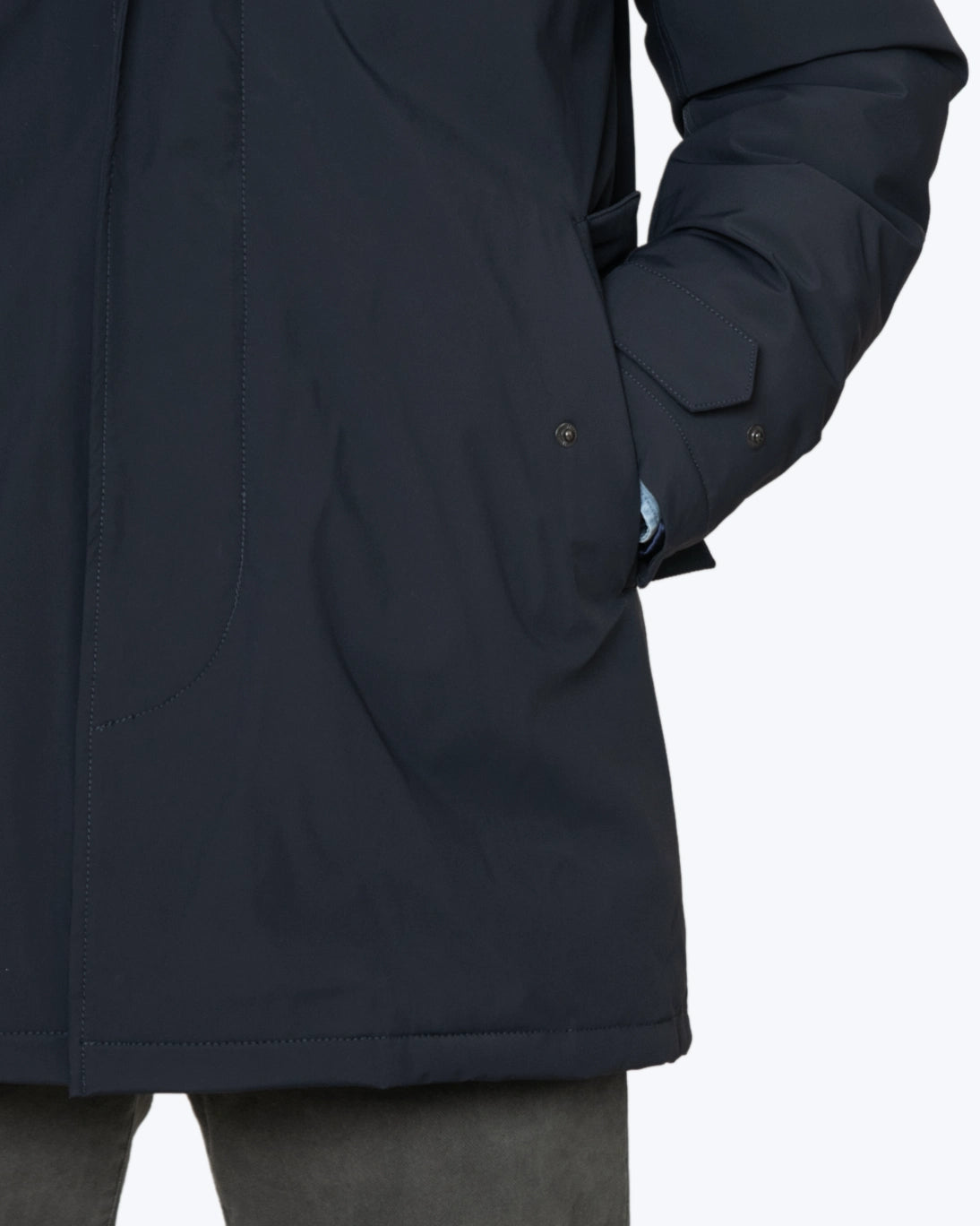 PARKA AZUL CON CAPUCHA DESMONTABLE HOMEWARD
