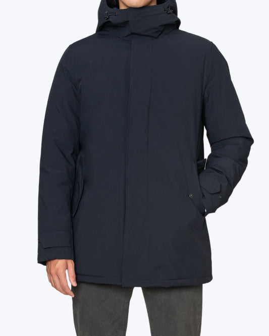 PARKA AZUL CON CAPUCHA DESMONTABLE HOMEWARD