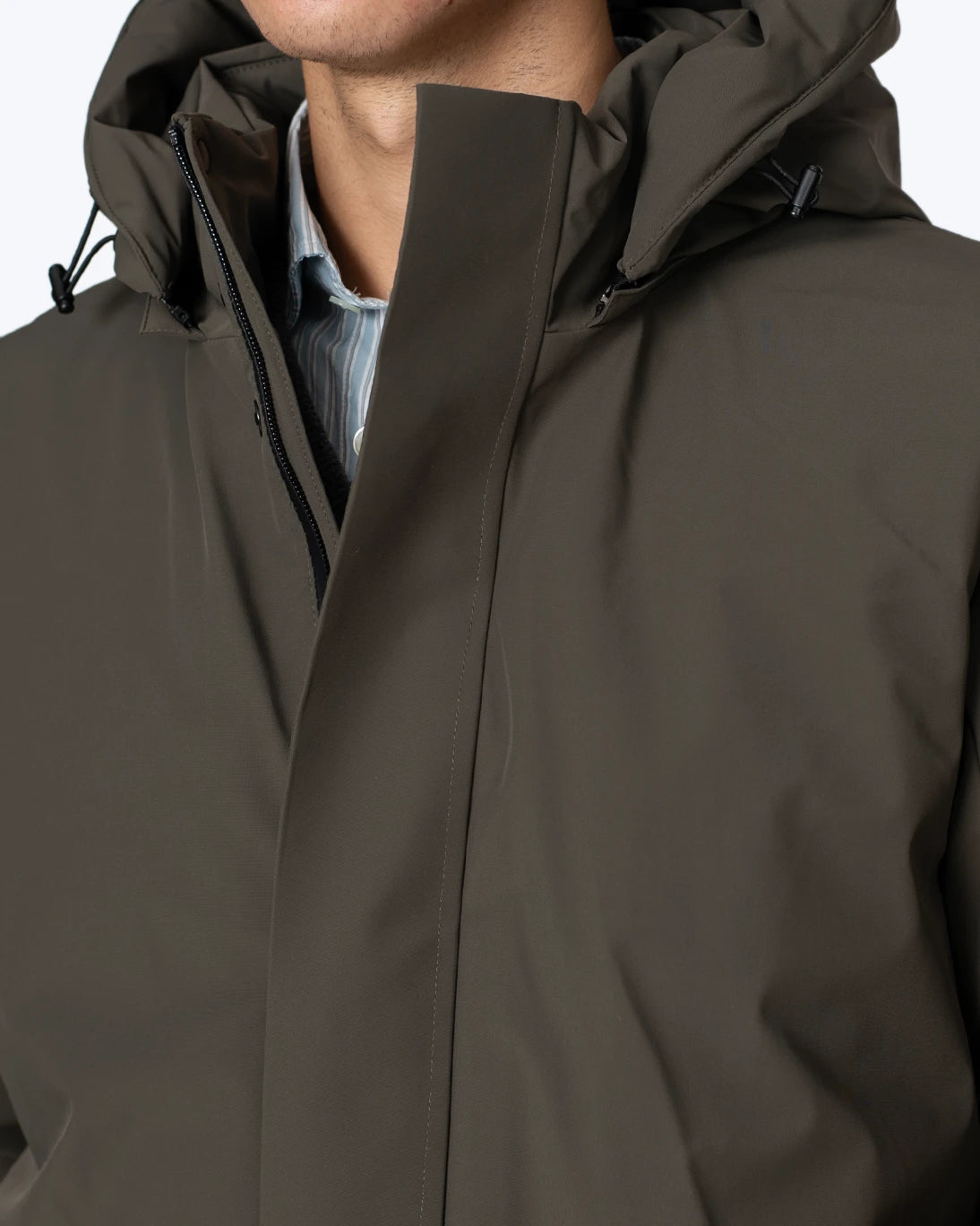 PARKA VERDE CON CAPUCHA DESMONTABLE HOMEWARD