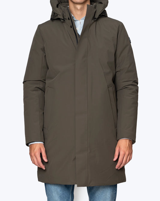 PARKA VERDE CON CAPUCHA DESMONTABLE HOMEWARD
