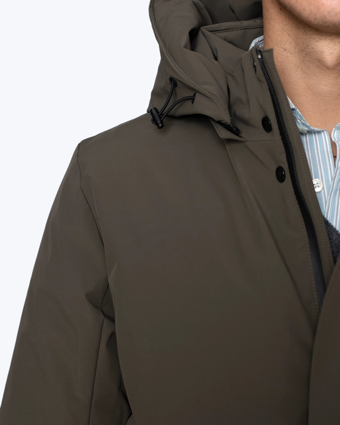 PARKA VERDE CON CAPUCHA DESMONTABLE HOMEWARD