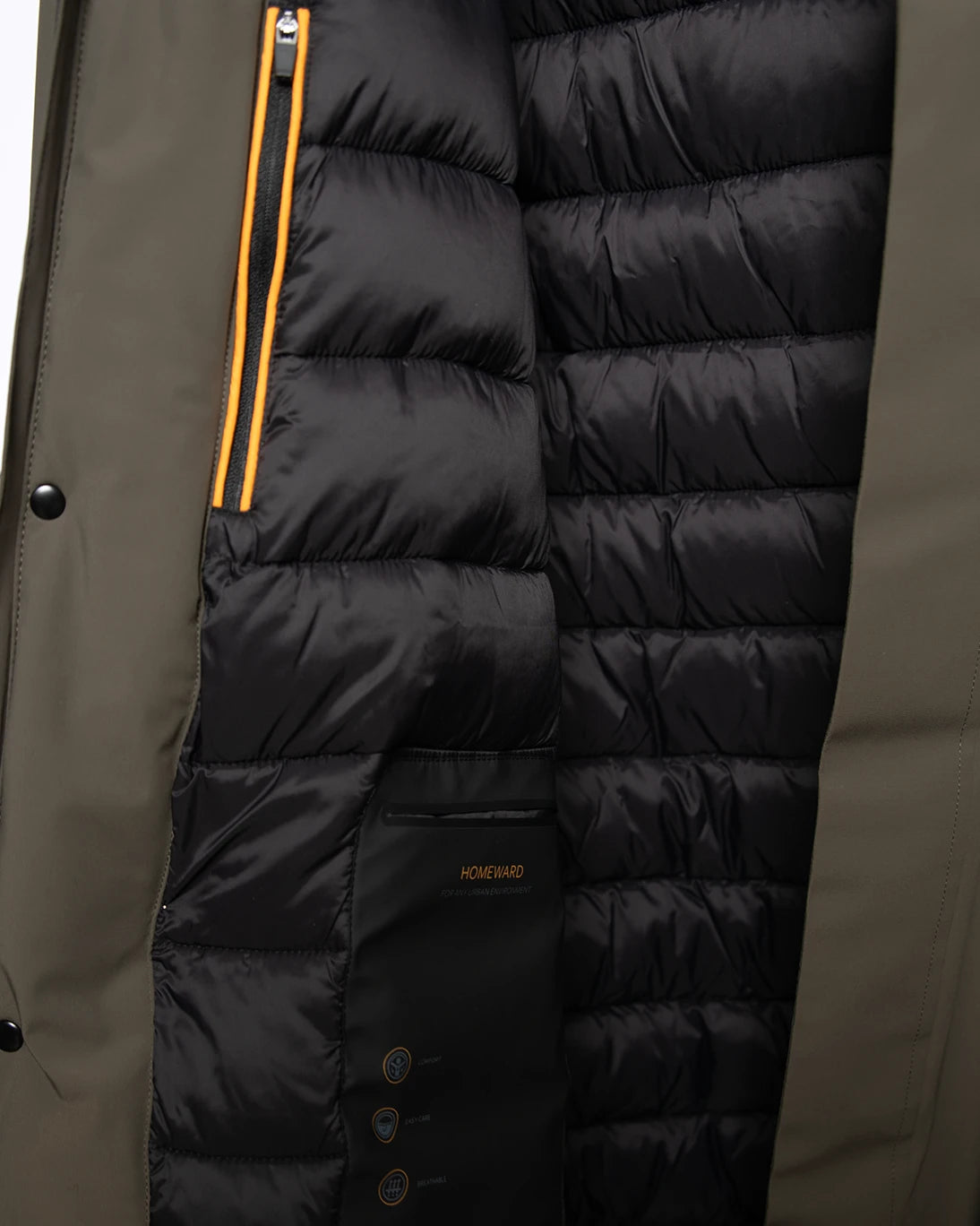 PARKA VERDE CON CAPUCHA DESMONTABLE HOMEWARD