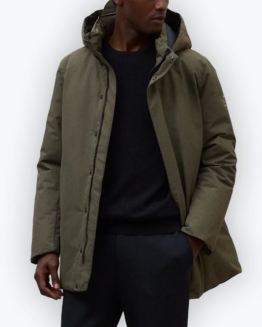 PARKA VERDE CON CAPUCHA ECOALF