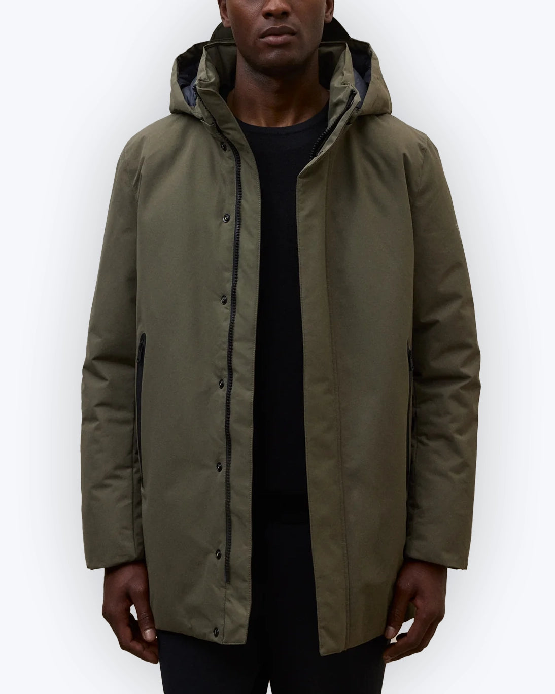 PARKA VERDE CON CAPUCHA ECOALF