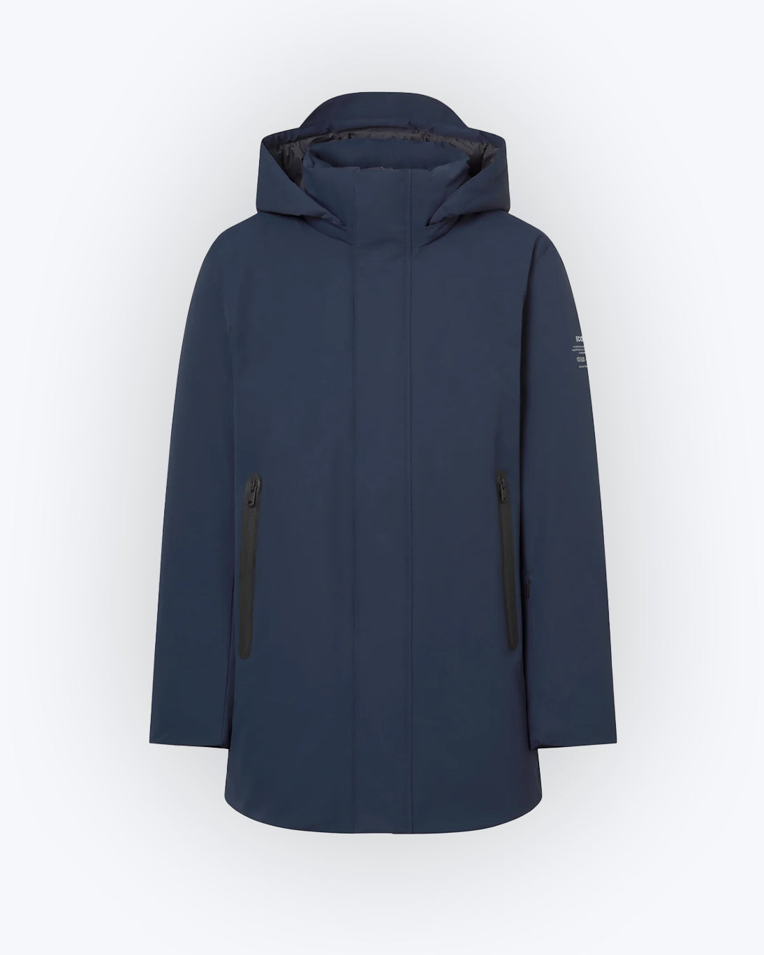 PARKA AZUL CON CAPUCHA ECOALF