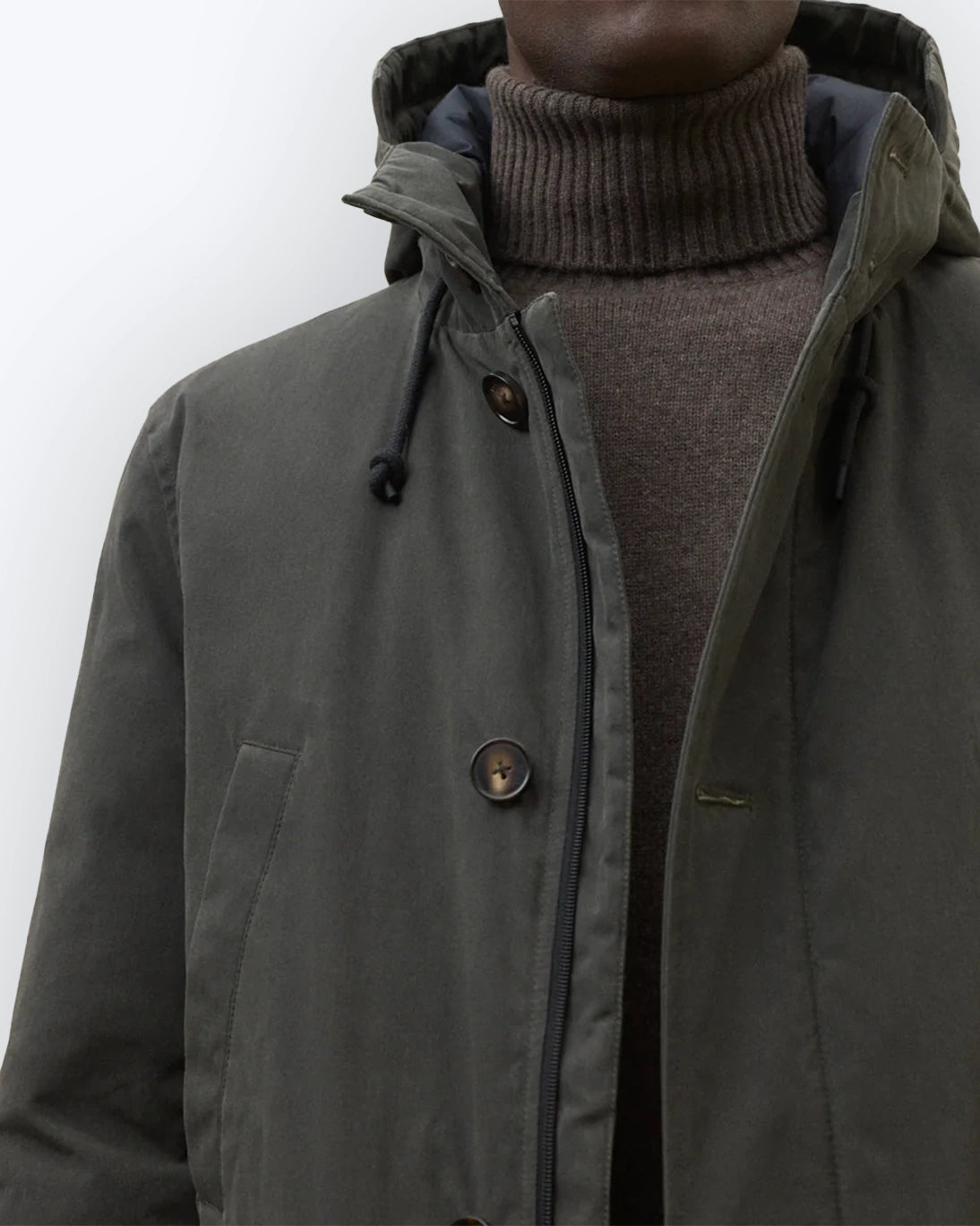 PARKA VERDE CON CAPUCHA ECOALF