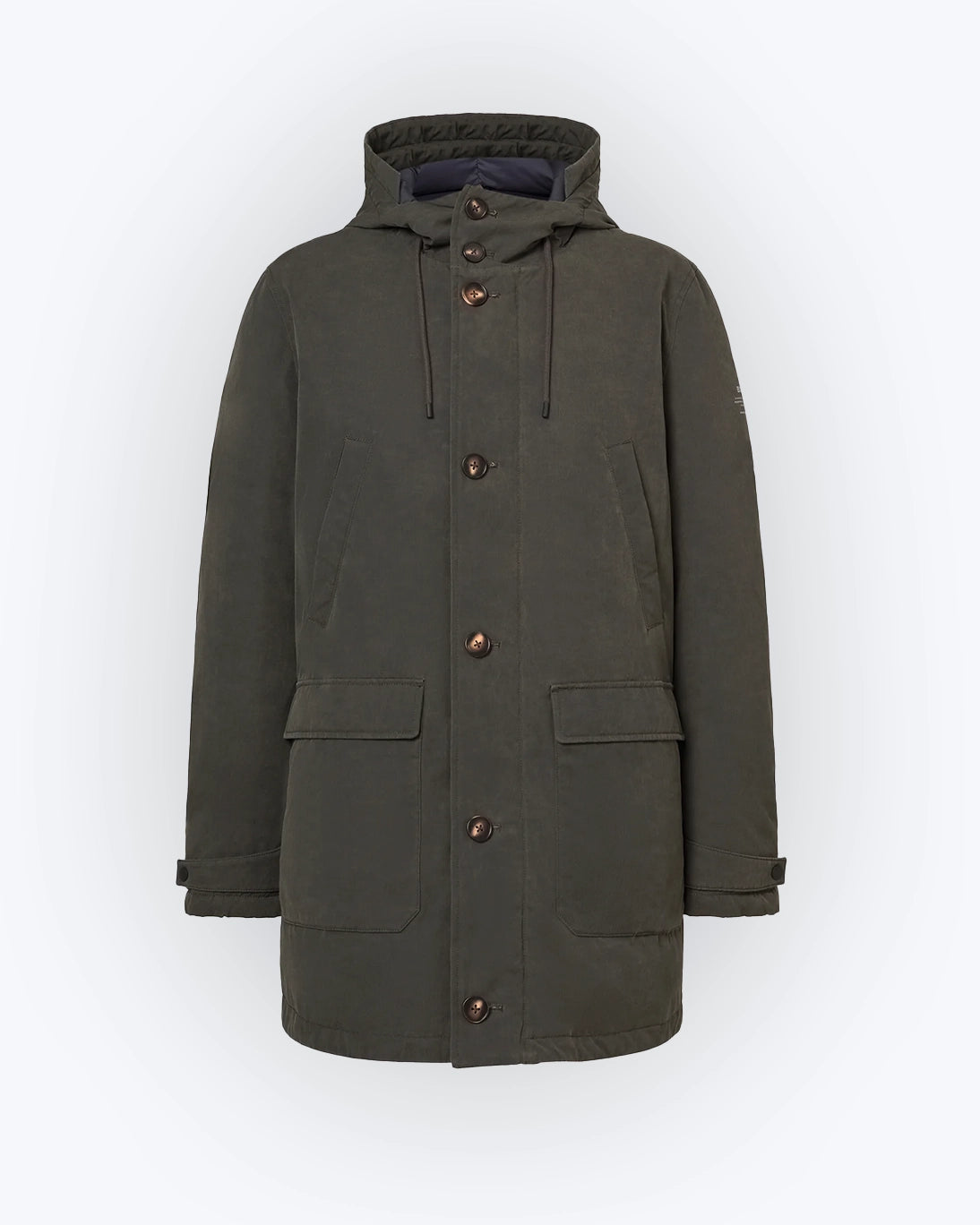 PARKA VERDE CON CAPUCHA ECOALF