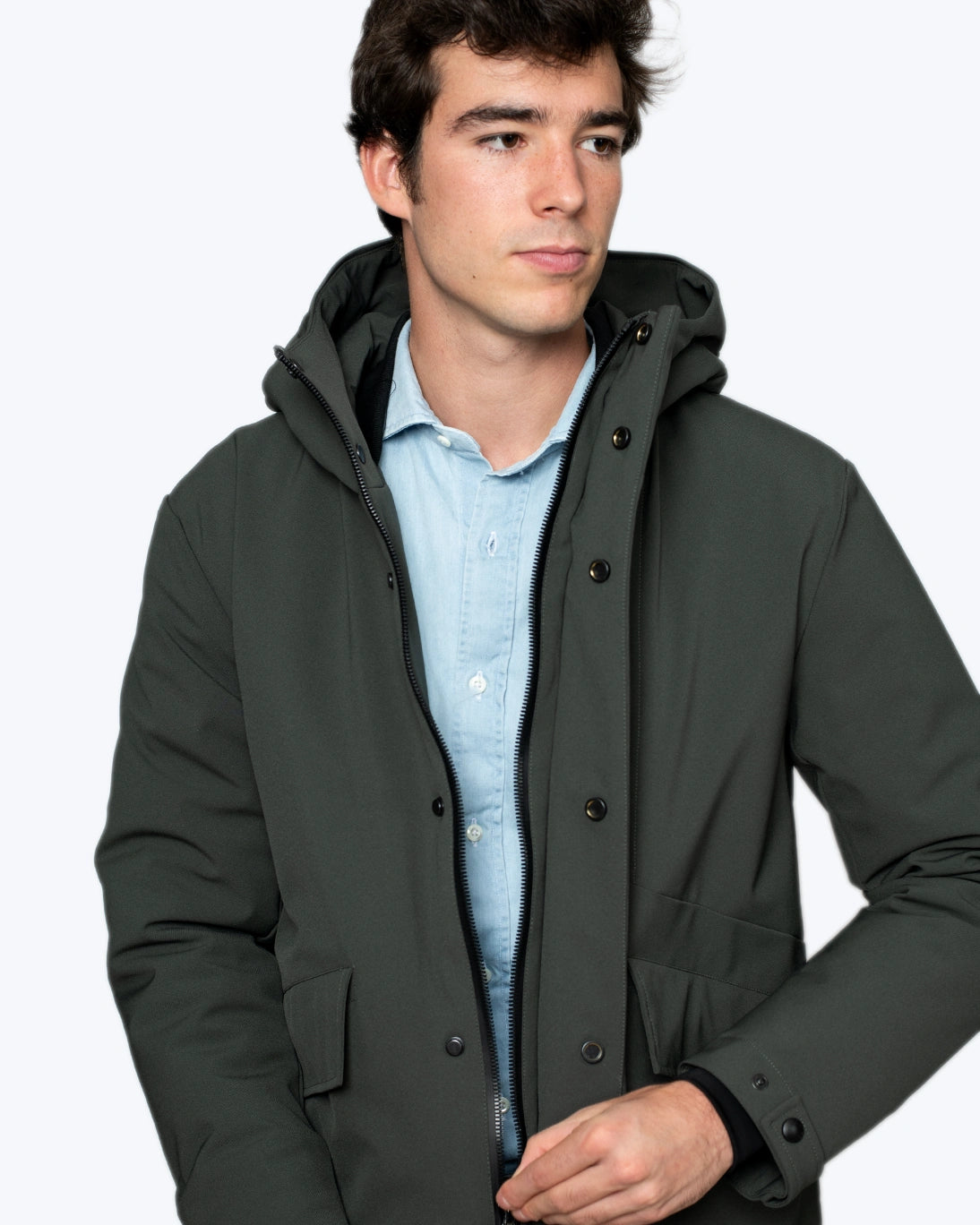 PARKA VERDE CON CAPUCHA AT.P.CO