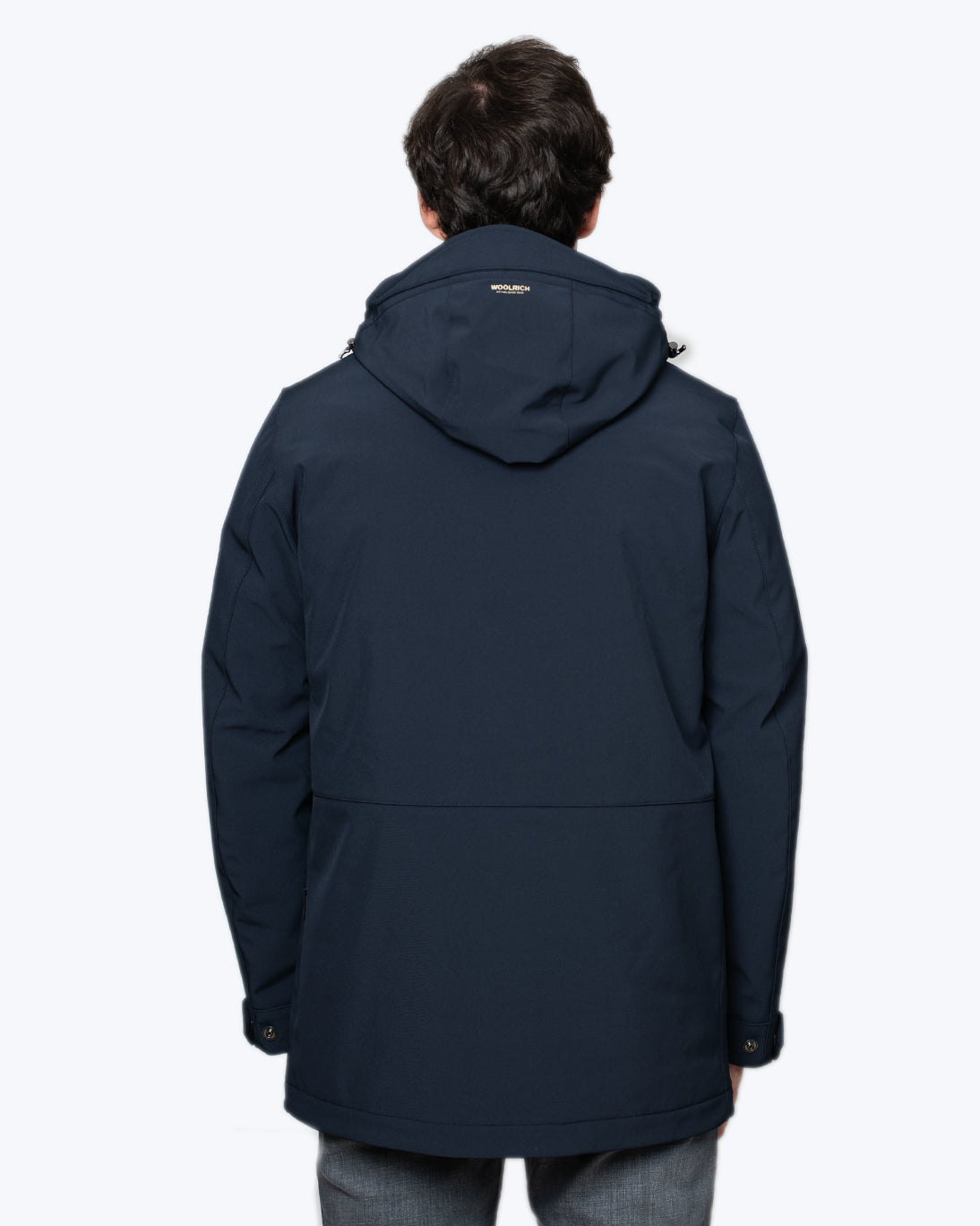 PARKA AZUL CON CAPUCHA SOFT SHELL BARROW WOOLRICH