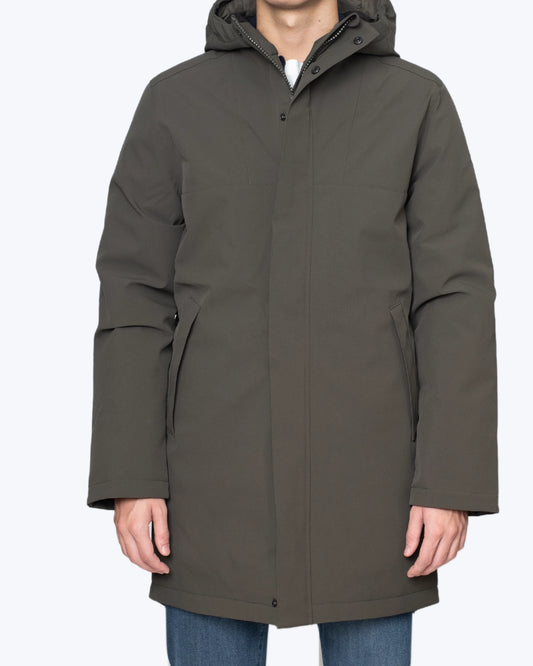 PARKA VERDE OLIVA ACOLCHADA BRIXTOL TEXTILES