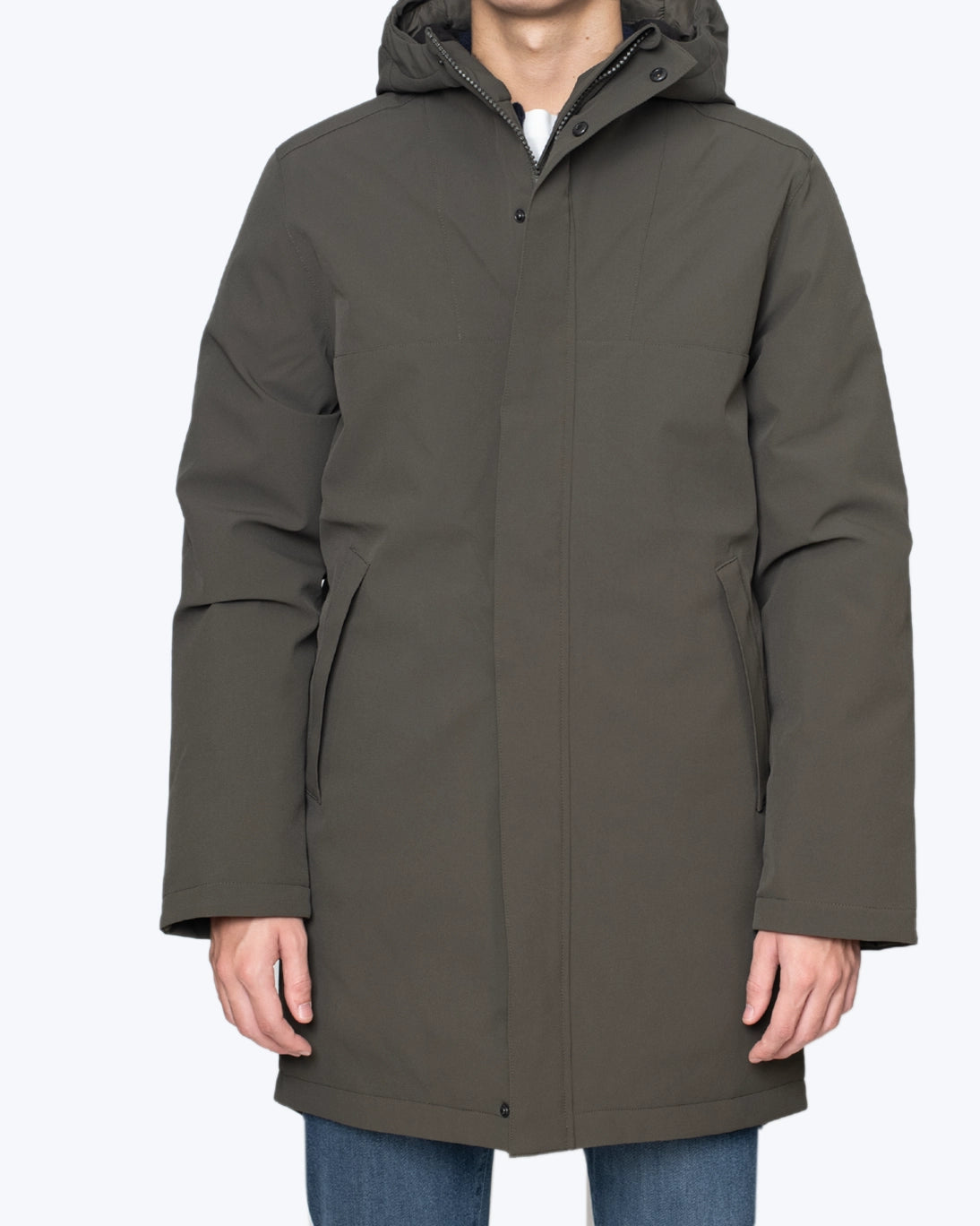 PARKA VERDE OLIVA ACOLCHADA BRIXTOL TEXTILES