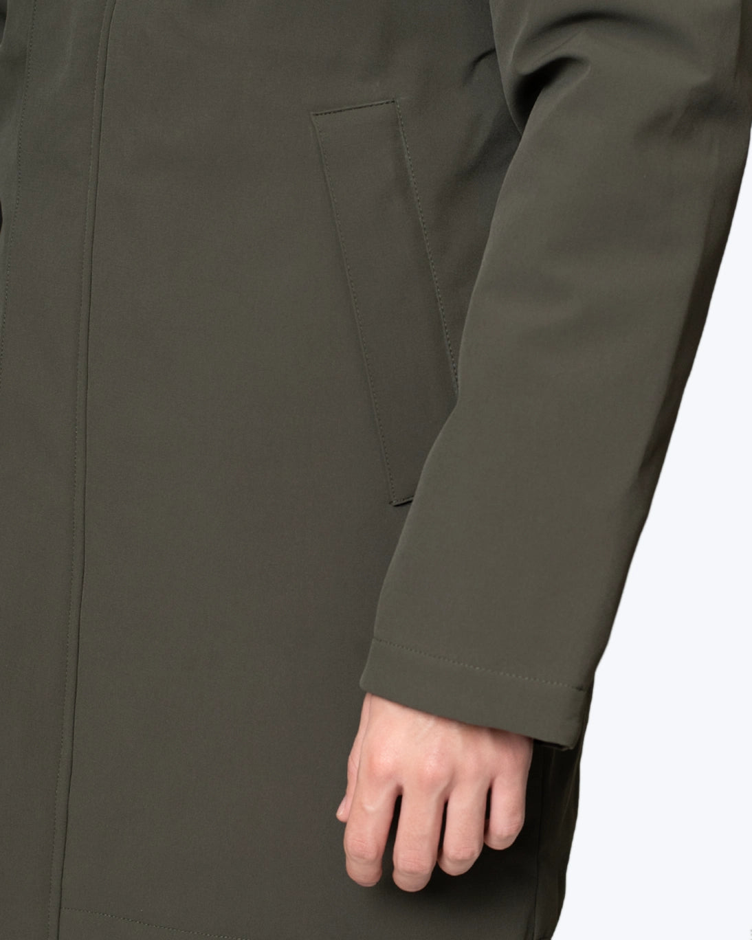 PARKA VERDE OLIVA ACOLCHADA BRIXTOL TEXTILES