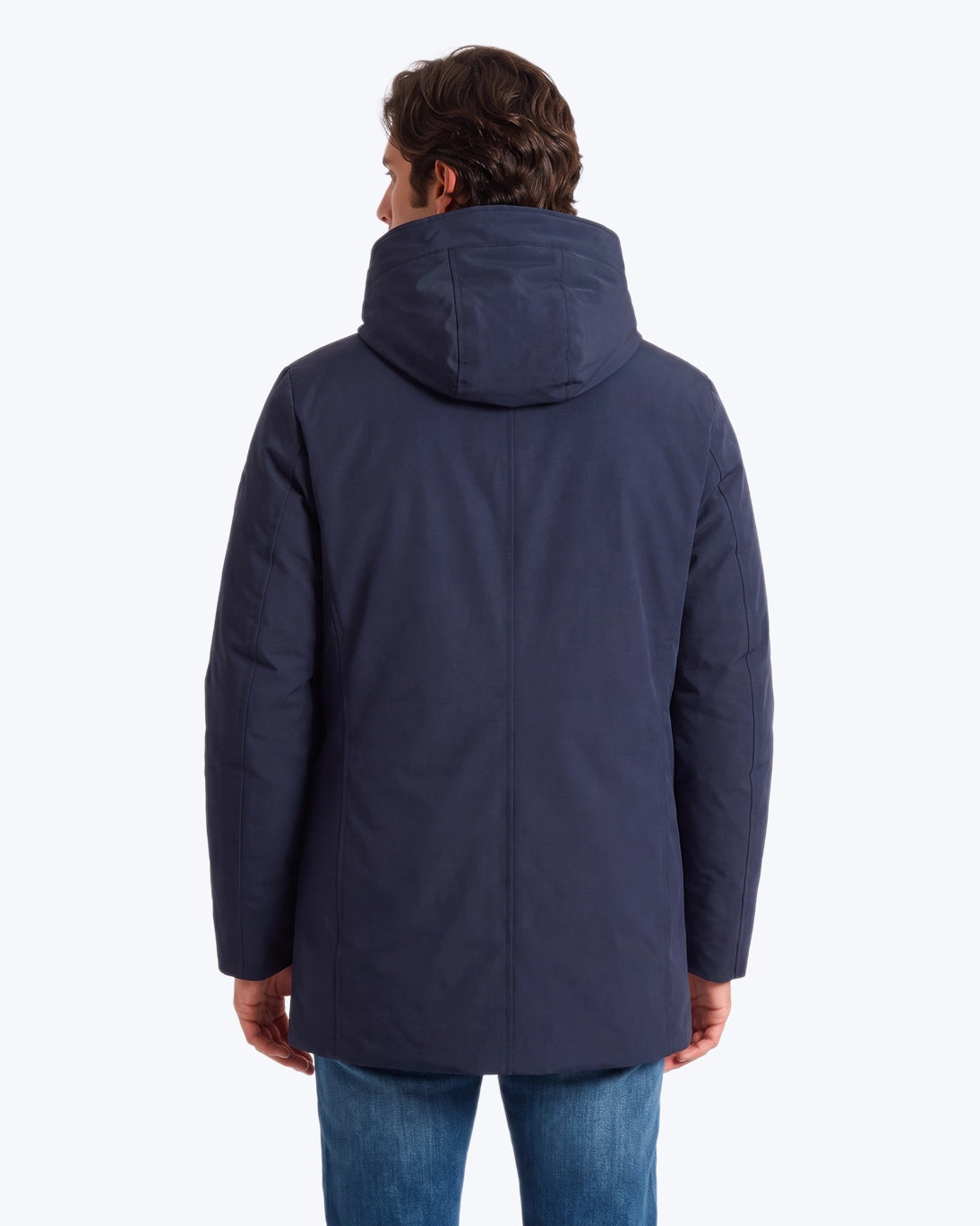 PARKA  CON CAPUCHA OCULTA AZUL MARINO WOOLRICH