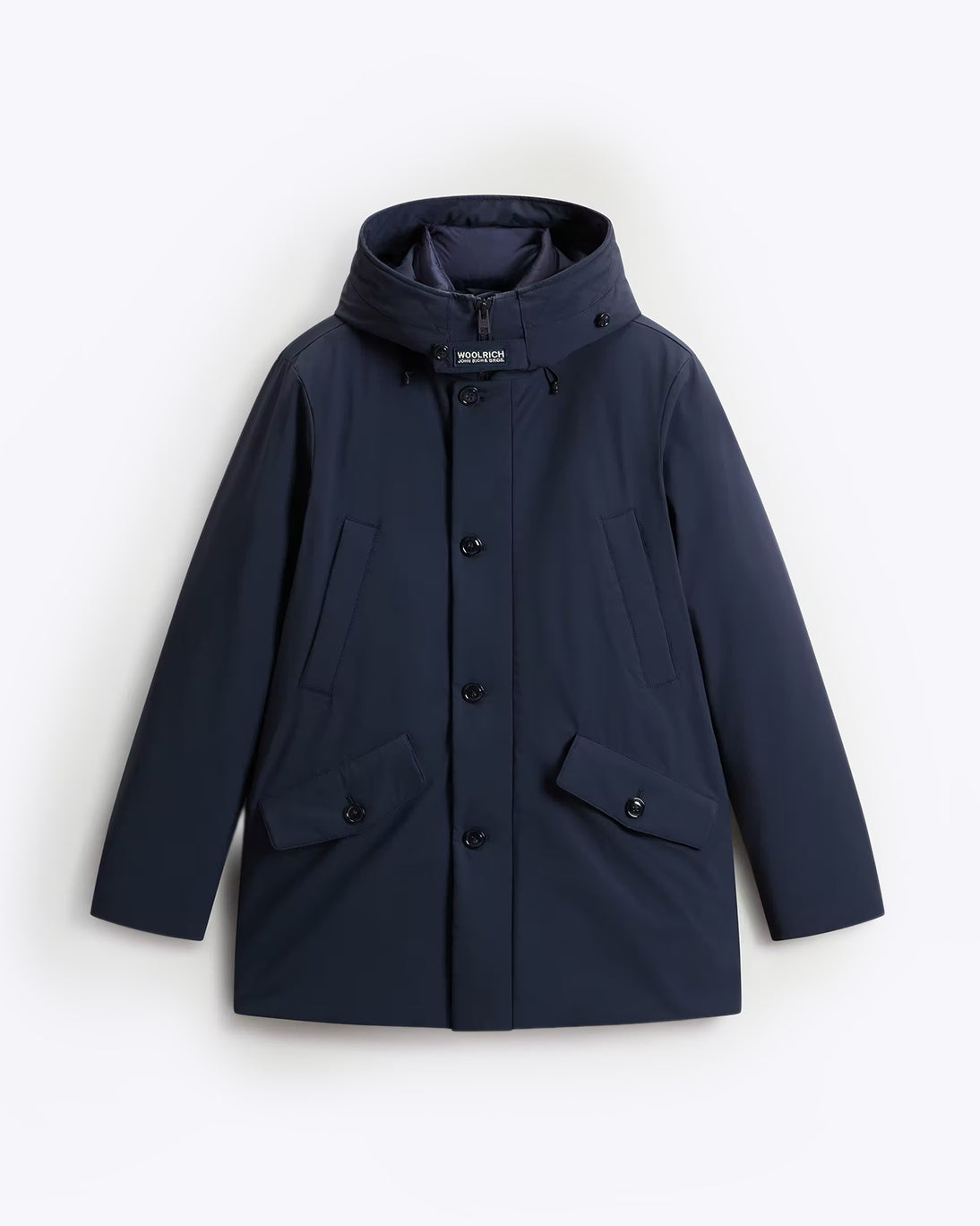 PARKA  CON CAPUCHA OCULTA AZUL MARINO WOOLRICH