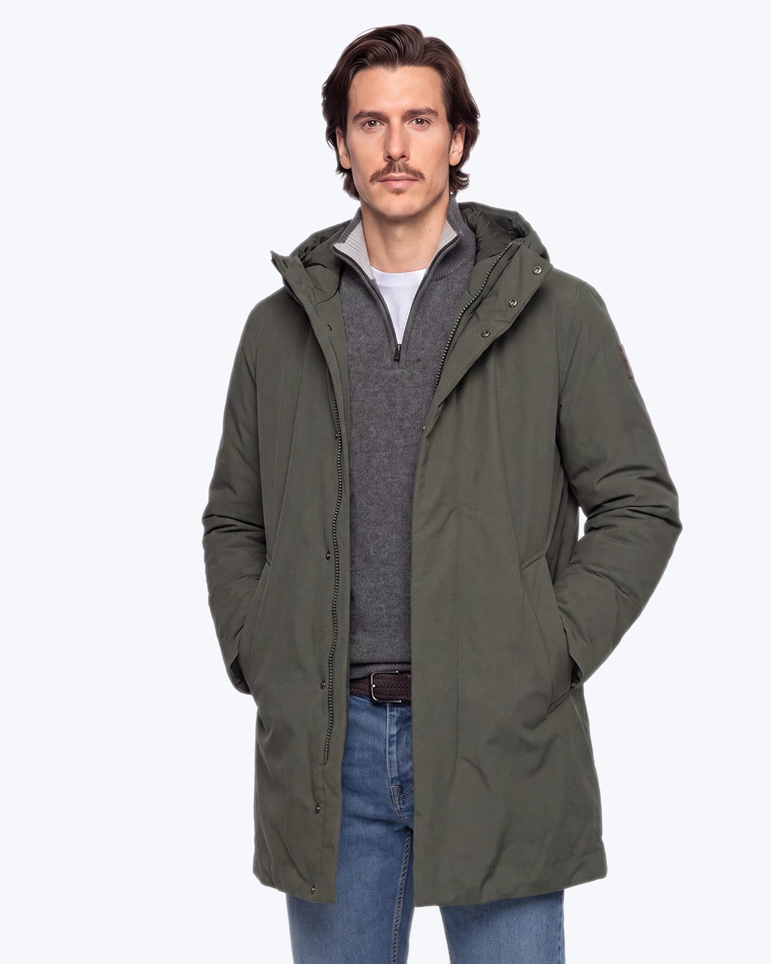 PARKA CON CAPUCHA VERDE BOMBOOGIE