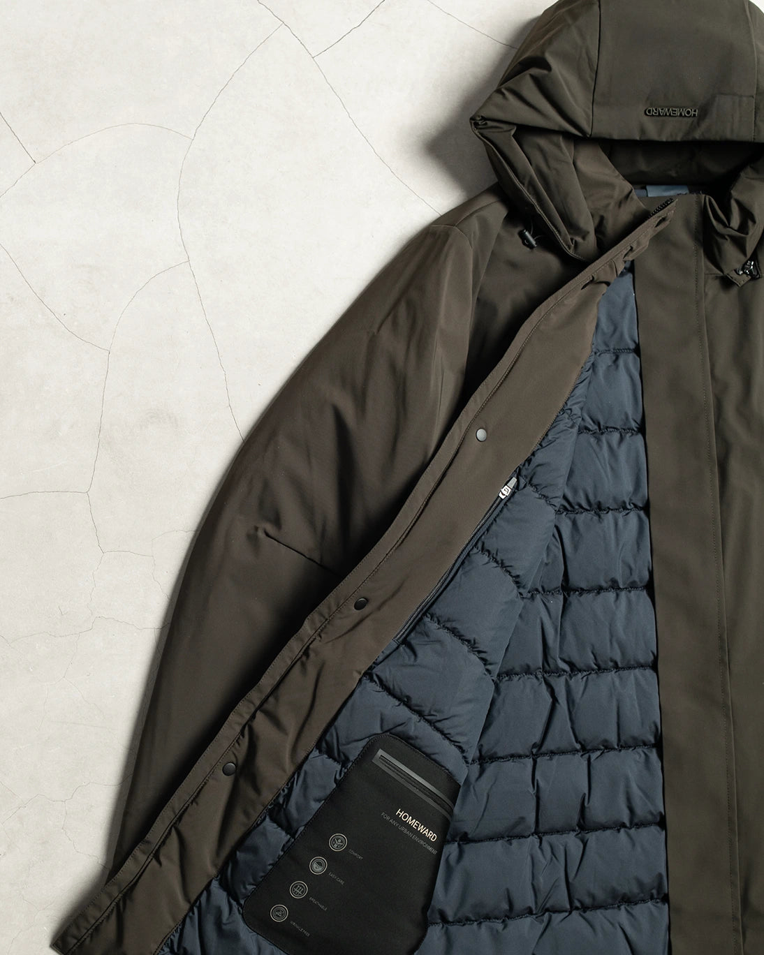 PARKA WATERFORD MARRÓN VERDE HOMEWARD