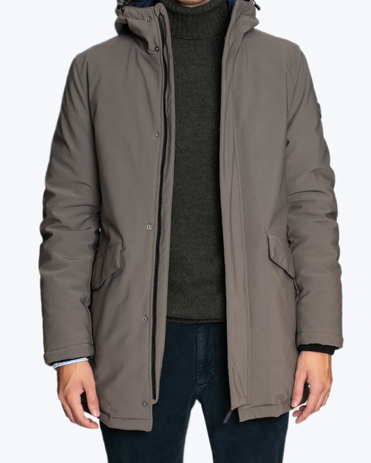 PARKA GRIS CON CAPUCHA HOMEWARD