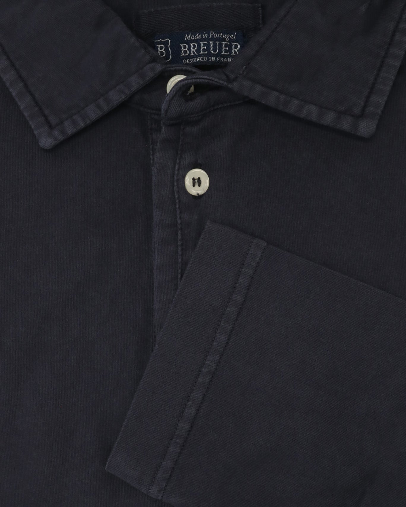 POLO JERSEY DE MANGA LARGA BREUER 01/JERSEY  NAVY / XXL