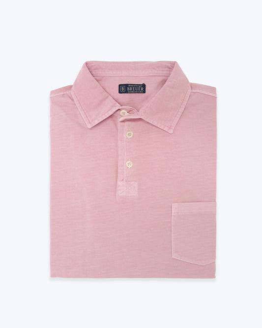 POLO JERSEY DE MANGA CORTA BREUER 13/JERSEY ROSA / 3XL