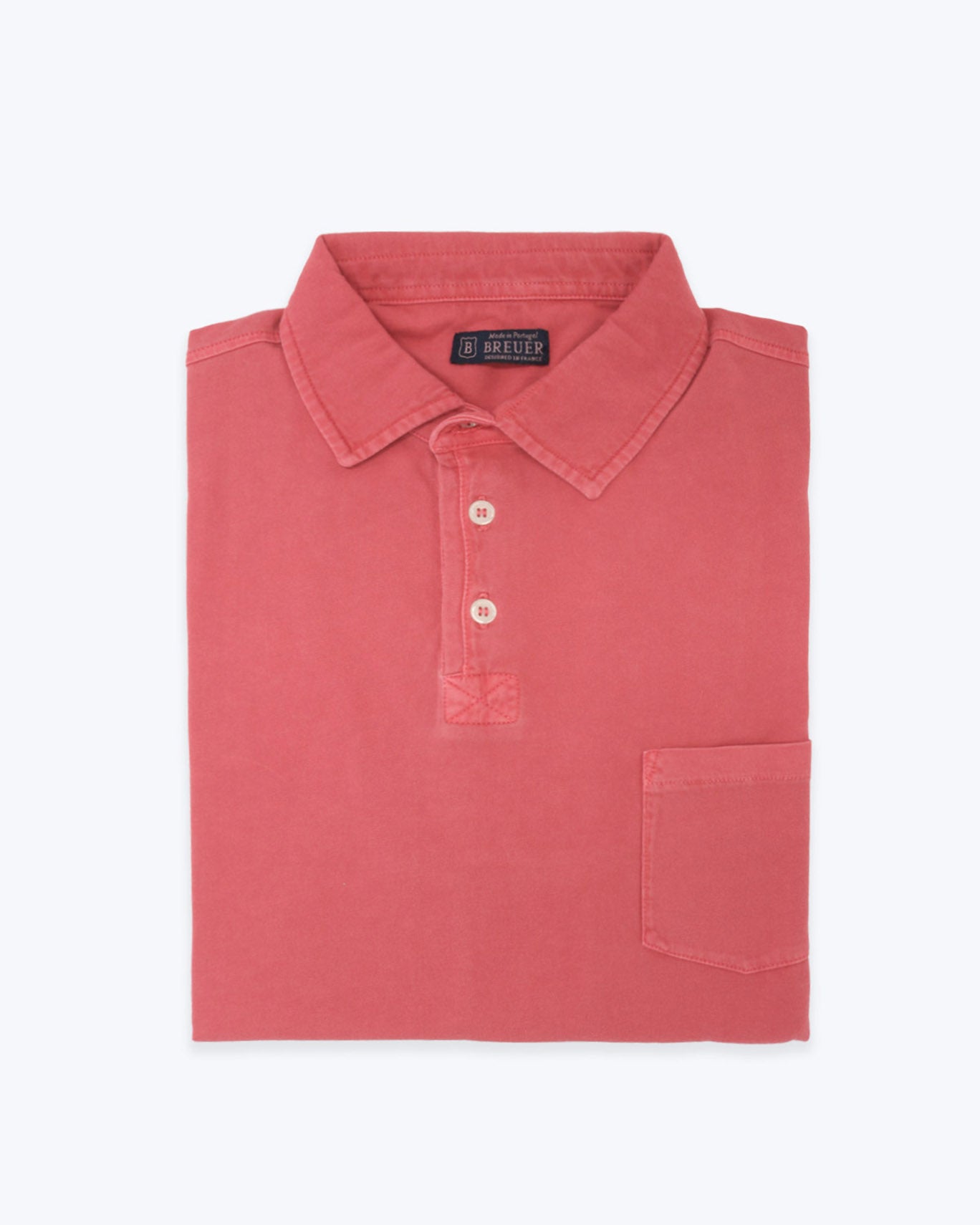 POLO JERSEY DE MANGA CORTA BREUER 12/JERSEY ROJO / XXL