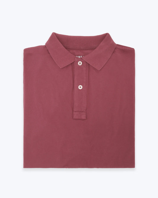 POLO DE MANGA CORTA GRANATE TWAY