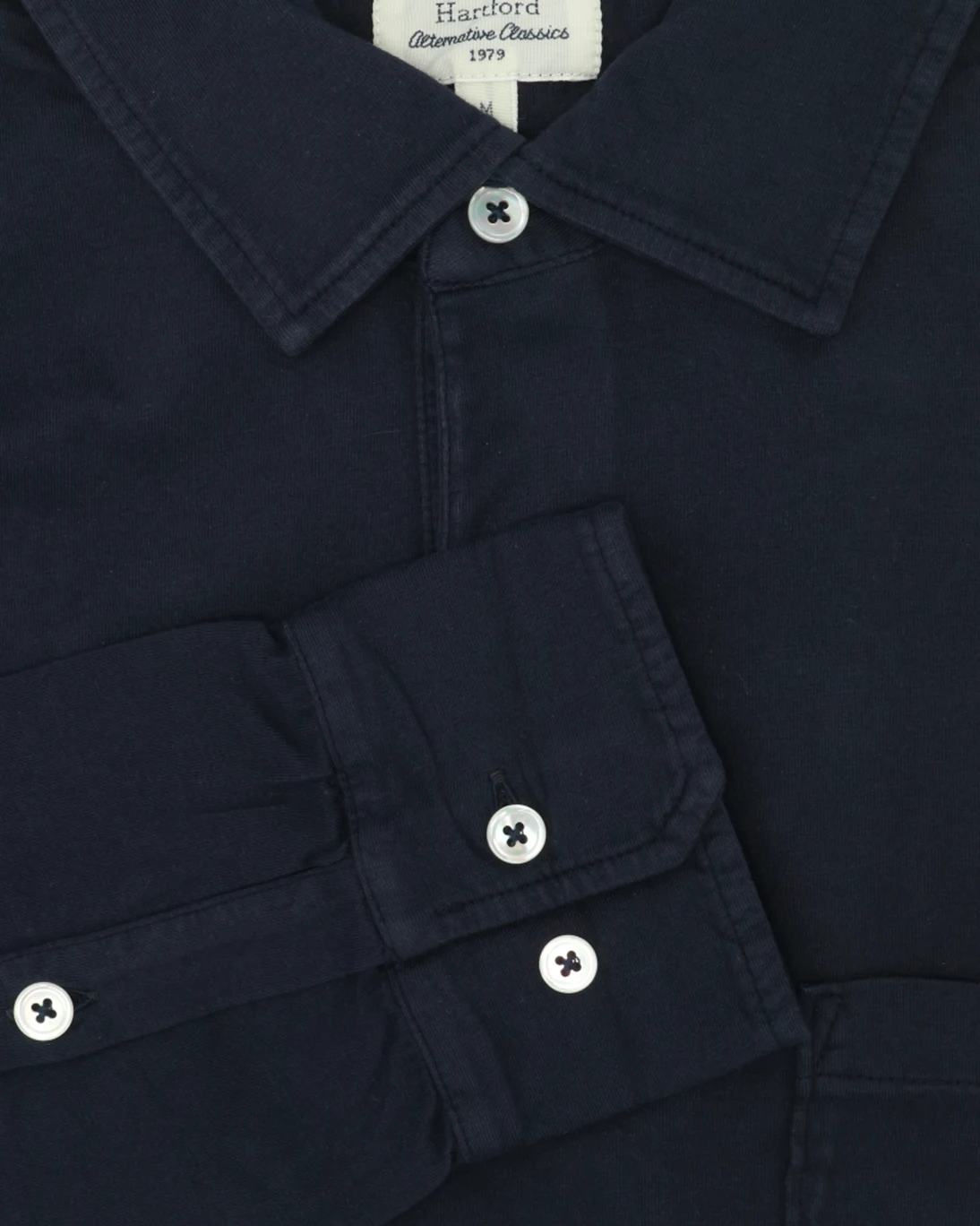 POLO NAVY DE MANGA LARGA JERSEY HARTFORD