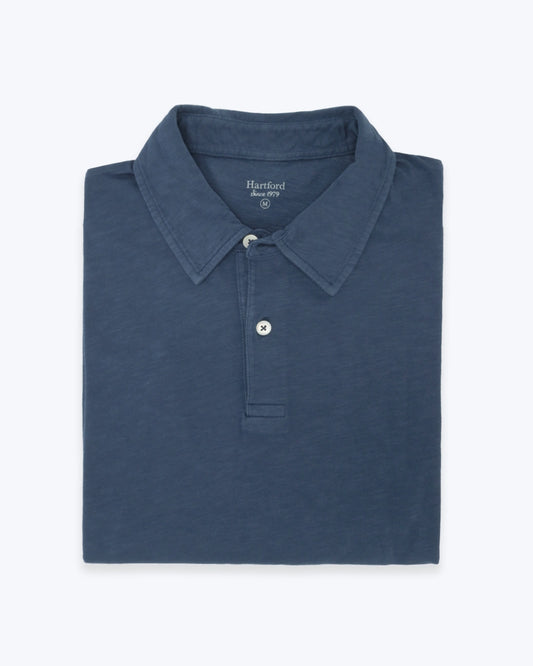 POLO DE MANGA LARGA AZUL OSCURO JERSEY HARTFORD