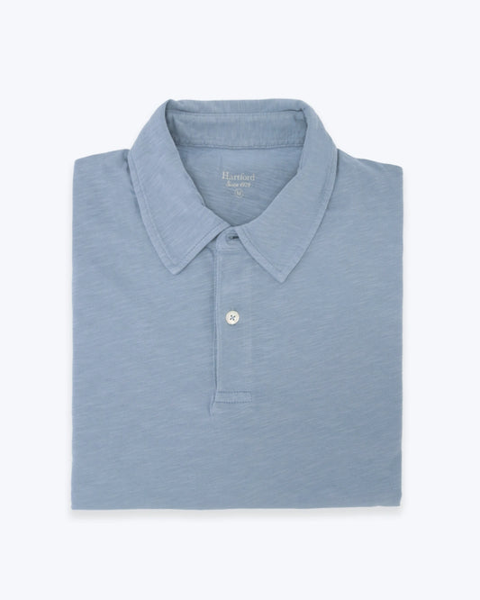 POLO DE MANGA LARGA AZUL MEDIO JERSEY HARTFORD