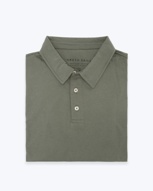 POLO DE MANGA LARGA JERSEY VERDE NORTH SAILS