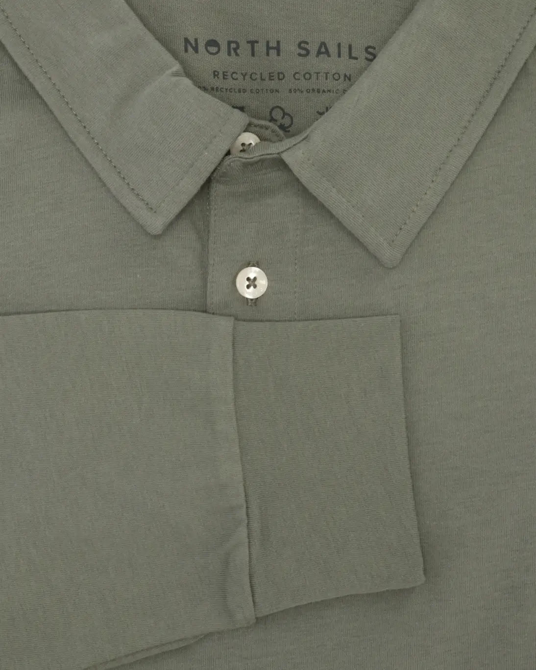 POLO DE MANGA LARGA JERSEY VERDE NORTH SAILS