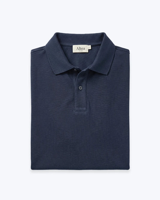 POLO DE PIQUÉ MANGA CORTA NAVY ALTEA