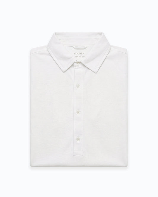 POLO DE JERSEY MANGA LARGA BLANCO ECOALF