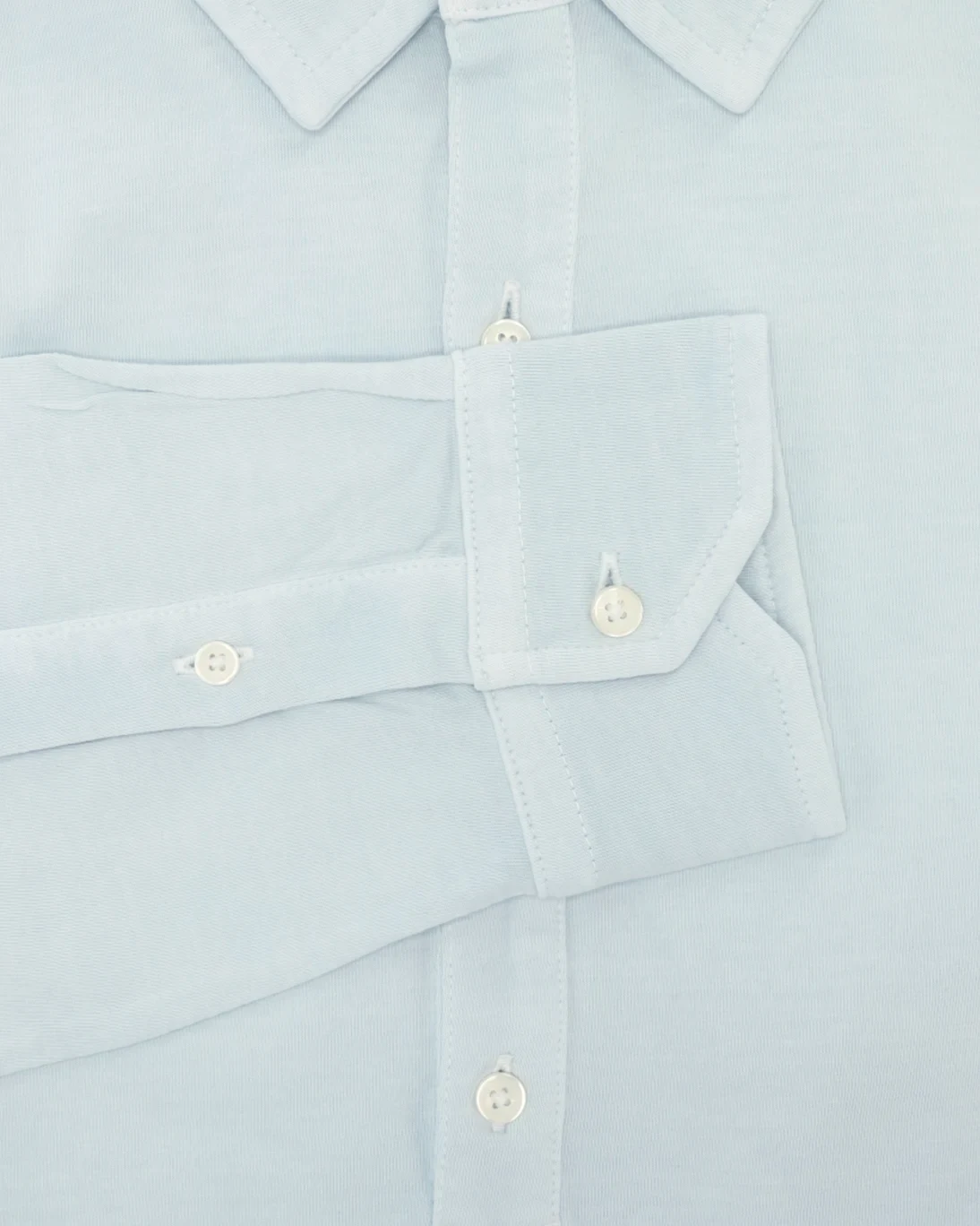 POLO DE JERSEY MANGA LARGA AZUL CLARO ECOALF