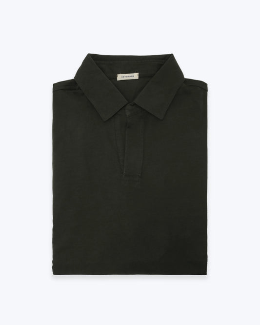 POLO DE JERSEY MANGA CORTA VERDE OSCURO INTHEBOX