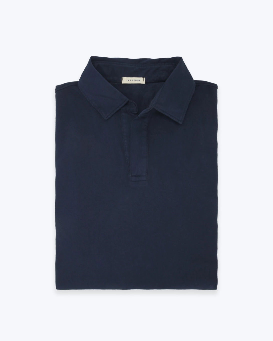 POLO DE JERSEY MANGA CORTA AZUL INTHEBOX